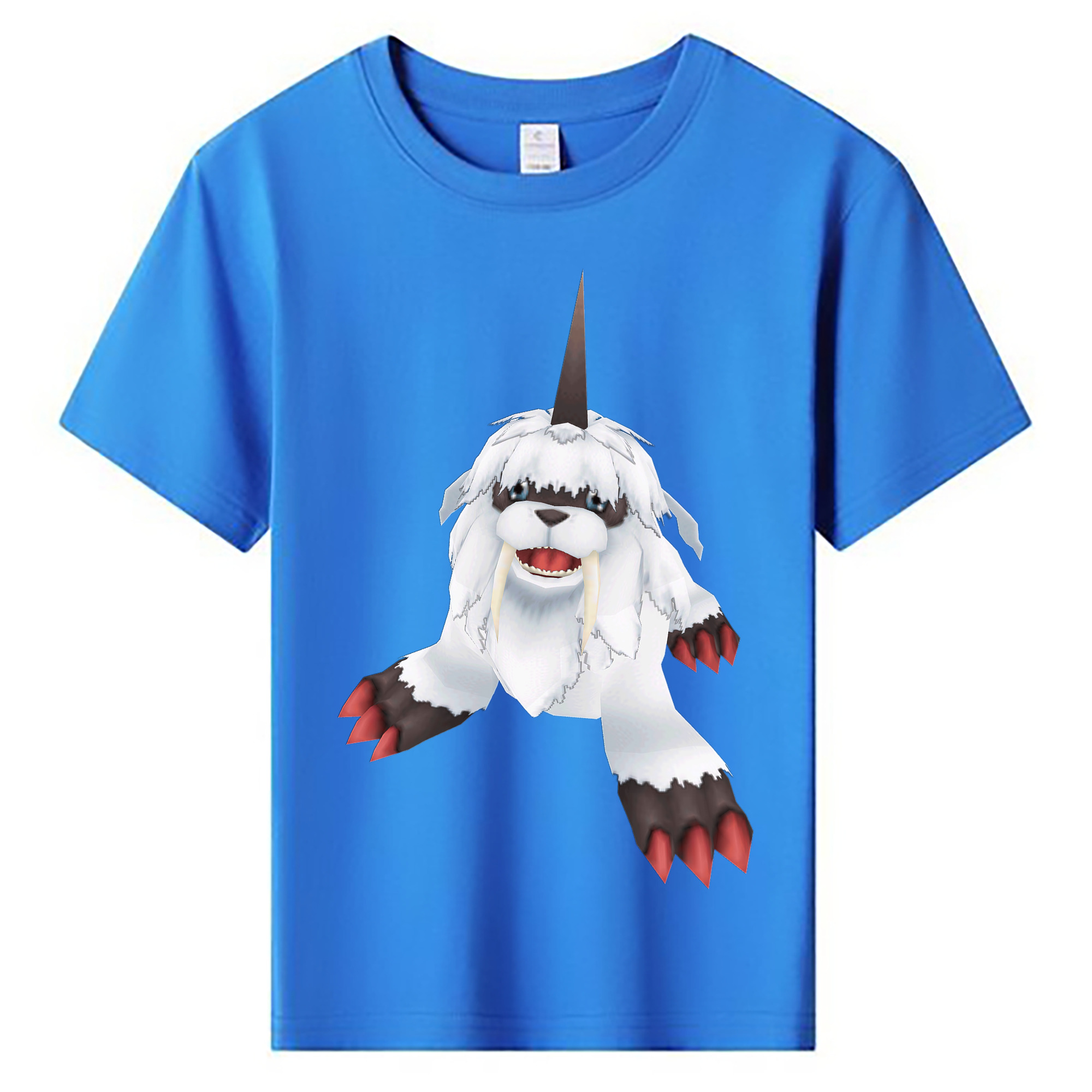 （画像用） Digimon デジタルモンスター/デジモン 綿100％キッズTシャツ（フロントプリント）